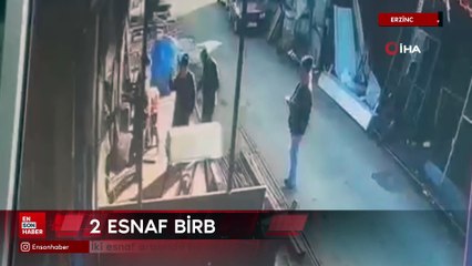 Erzincan’da iki esnaf arasında tekme tokatlı kavga