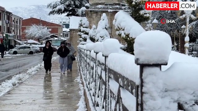 Tokat'ta Kar Yağışı, Şehri Beyaza Bürüdü