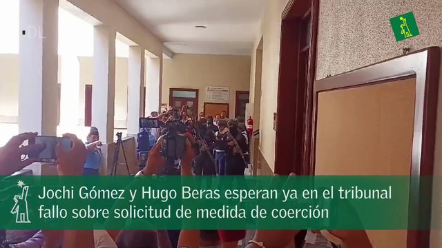Jochi Gómez y Hugo Beras esperan ya en el tribunal fallo sobre solicitud de medida de coerción
