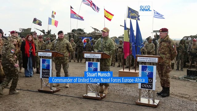 NATO conducts military drill amid worries US security priorities lie away from Europe