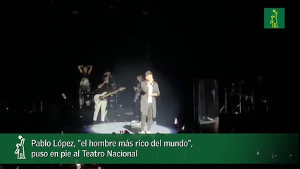 Pablo López, -el hombre más rico del mundo-, puso en pie al Teatro Nacional