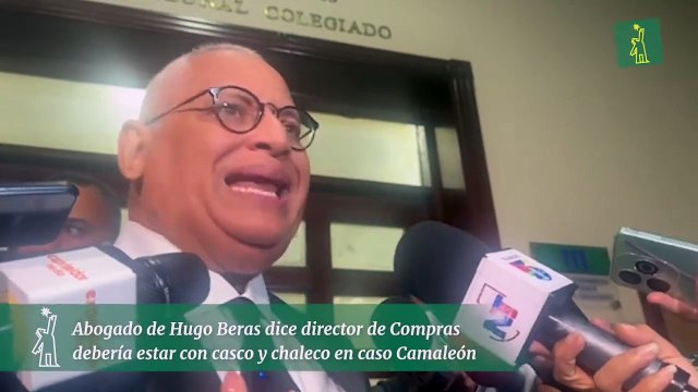 Abogado de Hugo Beras dice director de Compras debería estar con casco y chaleco en caso Camaleón
