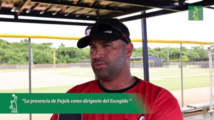 "La presencia de Pujols como dirigente del Escogido "