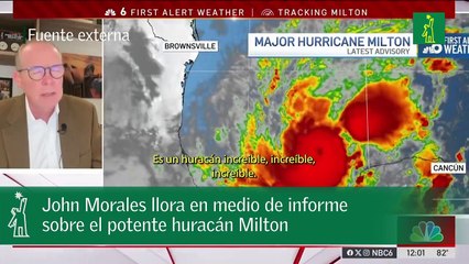 John Morales llora en medio de informe sobre el potente huracán Milton.mp4