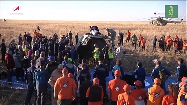 Aterriza una nave Soyuz tras una misión récord en la EEI