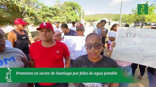 Protestan en sector de Santiago por falta de agua potable