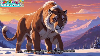 Saber Toothed Frozen Adventure | Stories for Children 3D Animatied