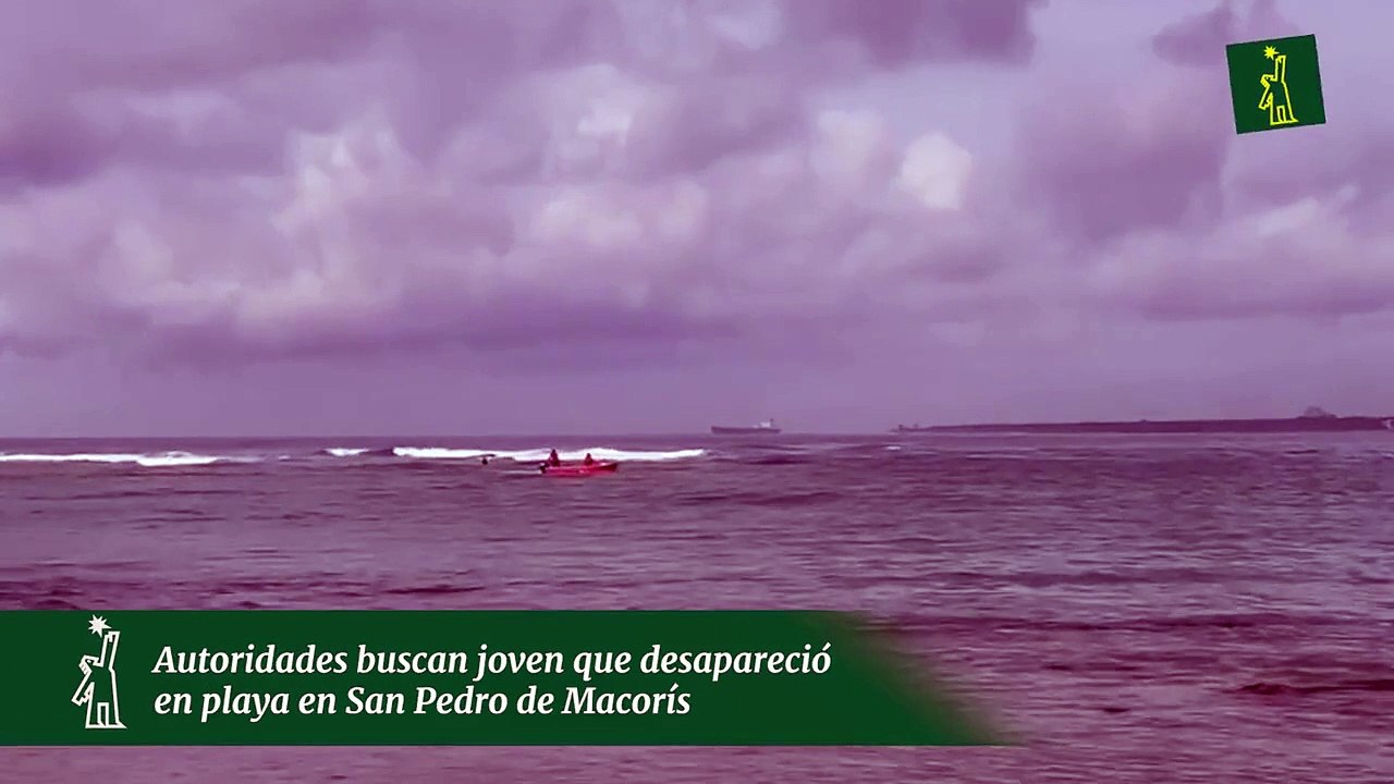 Autoridades buscan joven que desapareció en playa en San Pedro de Macorís