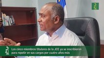 Los cinco miembros titulares de la JCE ya se inscribieron para repetir en sus cargos por cuatro años más_1