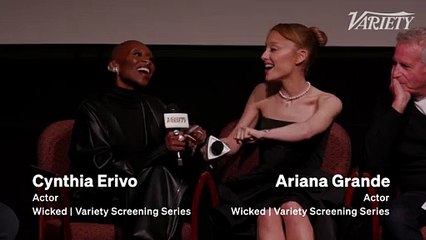 Cynthia Erivo and Ariana Grande sing "Defying Gravity" live at "Wicked" screening