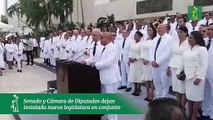 Senado y Cámara de Diputados dejan instalada nueva legislatura en conjunto