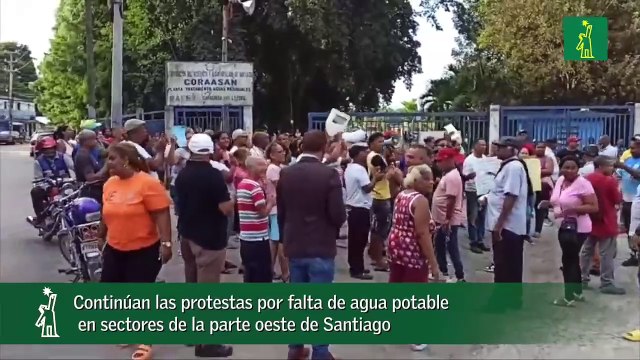 Continúan las protestas por falta de agua potable en sectores de la parte oeste de Santiago_1