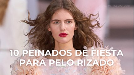 10 peinados de fiesta para pelo rizado