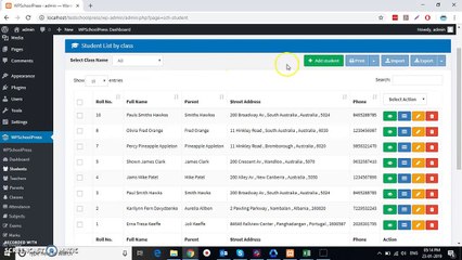 How to add students and parents to WPSchoolPress I School Management System I Tutorial