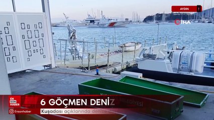 Aydın'da denize düşen düzensiz göçmenler boğuldu