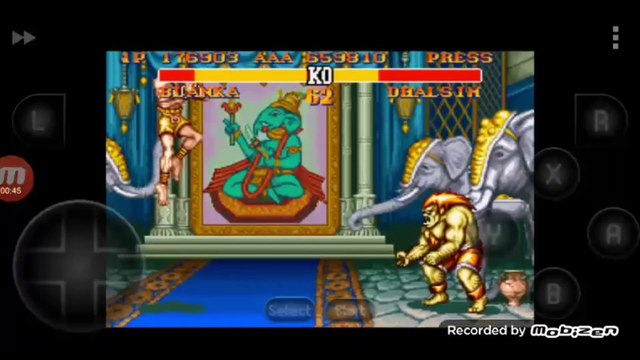 Street Fighter II Turbo: Hyper Fighting Blanka vs Dhalsim luta completa