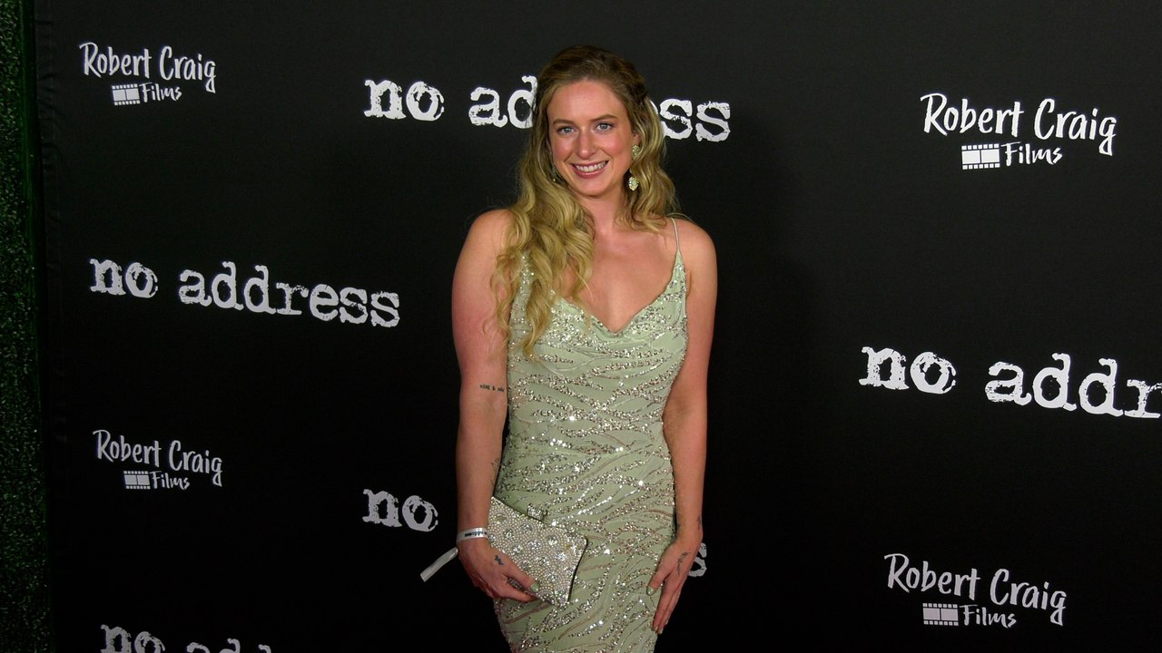 Ava Suppelsa attends the "No Address" red carpet premiere in Los Angeles