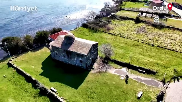 Tarihi yarımada Yason Burnu drone ile havadan görüntülendi