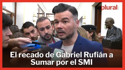 Gabriel Rufián deja un recado a Sumar por el SMI