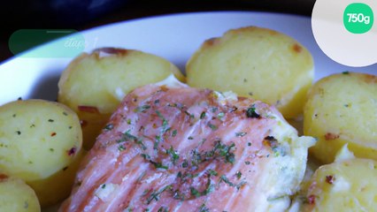 Gratin de pommes de terre au saumon