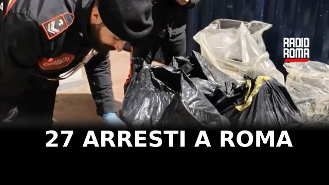 Droga dall’Albania, 27 arresti a Roma