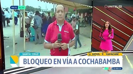 Segundo día de bloqueo en Yapacaní, pobladores aguardan un diálogo con la Gobernación