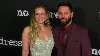Ava Suppelsa and Ryan Griffin attend the "No Address" red carpet premiere in Los Angeles