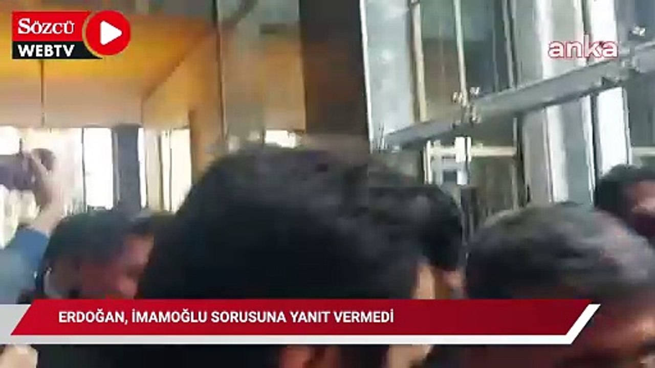 Erdoğan, İmamoğlu sorusuna yanıt vermedi