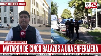 Asesinaron a una enermera de 5 balazos