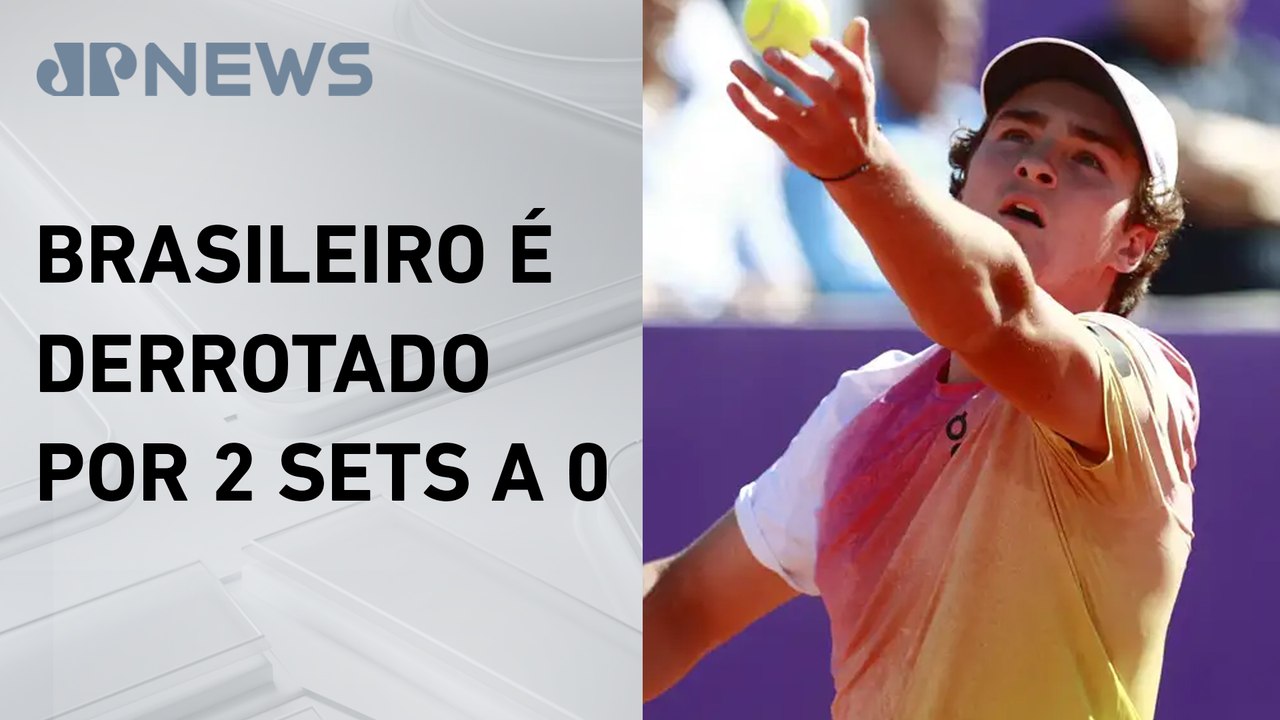 João Fonseca perde na estreia do Rio Open 2025