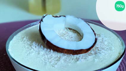Mousse chocolat blanc et noix de coco