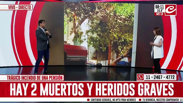 Trágico incendio en una pensión de Córdoba: dos muertos, heridos y evacuados