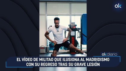 El vídeo de Militao que ilusiona al madridismo con su regreso tras su grave lesión