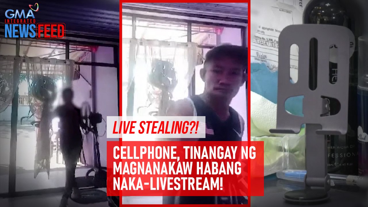 LIVE STEALING?! Cellphone, tinangay ng magnanakaw habang naka-livestream! | GMA Integrated Newsfeed
