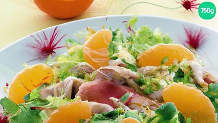 Salade de poissons fumés et de clémentines