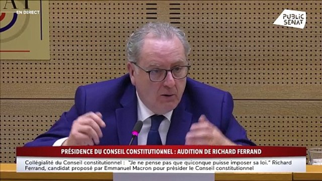 Audition de Philippe Bas pour le Conseil constitutionnel