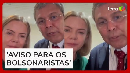 Gleisi Hoffmann comemora denúncia da PGR contra Bolsonaro por golpe e pede prisão: ‘Sem anistia’