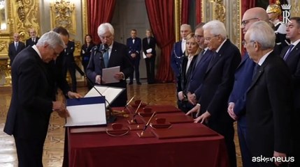 Giurano davanti a Mattarella i nuovi giudici Corte Costituzionale