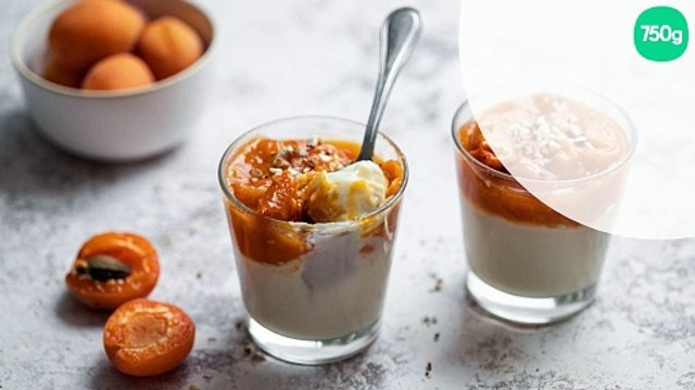 Panna cotta aux abricots rôtis au Cookeo