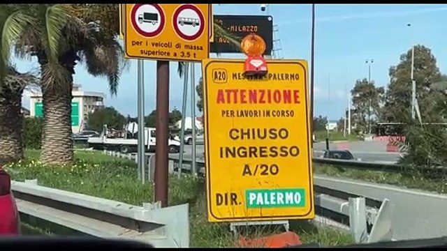 Autostrada A20 chiusa, tentativo di accorciare i tempi