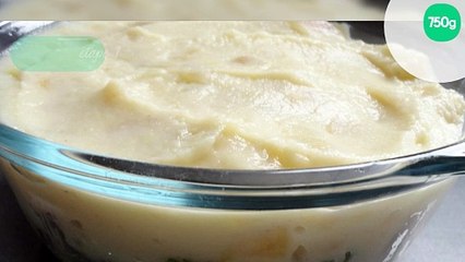 Purée de céleri aux dés de poires sautés