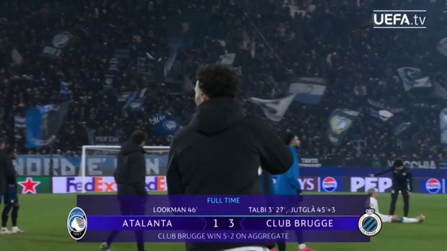 Atalanta vs Club Brujas (1-3) | UEFA Champions League 2024/25 | 16avos, vuelta