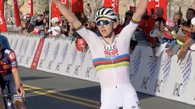 Cyclisme - UAE Tour 2025 - Tadej Pogacar, la 3e étape et sa première victoire de la saison