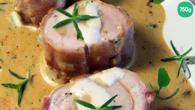 Filet mignon de porc au maroilles crème fraîche