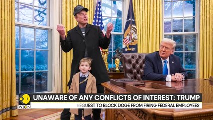 US President Trump and Elon Musk Hold Joint Interview Discussing DOGE | World News | WION
