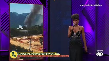 INCÊNDIO nos estúdios Globo deixa três feridos | Melhor da Noite