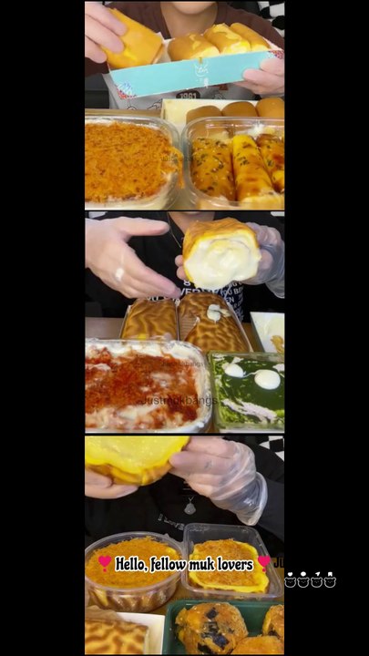 #118 Desserts Mukbang ASMR | Jiangduoduo sauce cake eating compilation #cakes #desserts #compilation