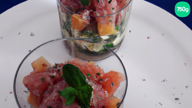 Verrine de tartare aux 2 saumons