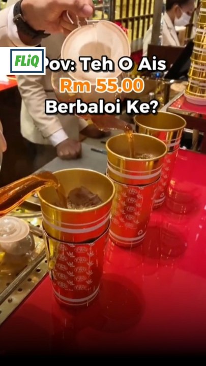 Teh o ais RM55?