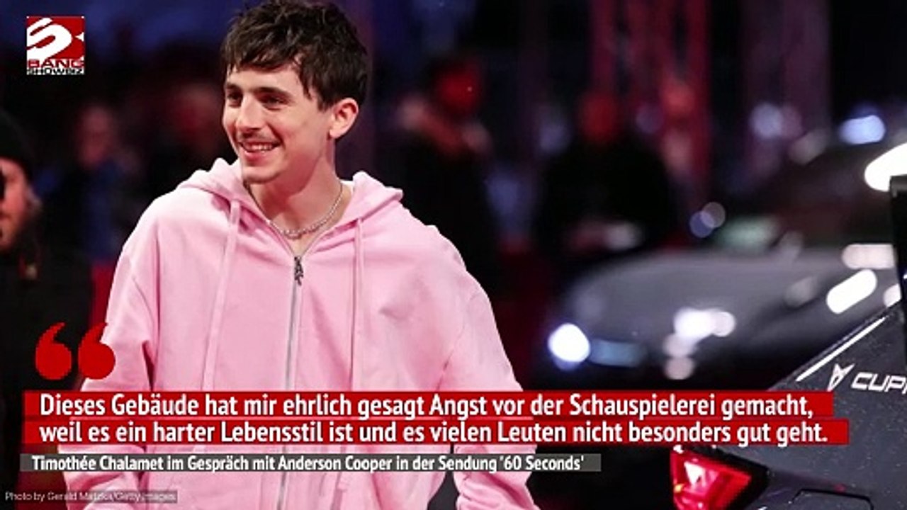 Timothée Chalamet: New Yorker Wohnung machte ihm 'Angst' vor der Schauspielerei